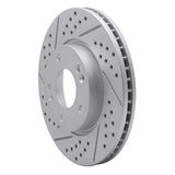 Dynamic Friction 2003-2013 Hyundai Tucson Front Left Drilled & Slotted Geoperformance Rotor by Dynamic Friction Company 830-03016L