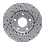 Dynamic Friction 2003-2013 Hyundai Tucson Front Left Drilled & Slotted Geoperformance Rotor by Dynamic Friction Company 830-03016L