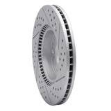 Dynamic Friction 2003-2013 Hyundai Tucson Front Left Drilled & Slotted Geoperformance Rotor by Dynamic Friction Company 830-03016L