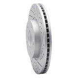 Dynamic Friction 2003-2013 Hyundai Tucson Front Right Drilled & Slotted Geoperformance Rotor by Dynamic Friction Company 830-03016R