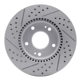 Dynamic Friction 2003-2013 Hyundai Tucson Front Right Drilled & Slotted Geoperformance Rotor by Dynamic Friction Company 830-03016R