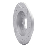 Dynamic Friction 2003-2008 Hyundai Tiburon Rear Left Drilled & Slotted Geoperformance Rotor by Dynamic Friction Company 830-03017L