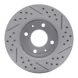 Dynamic Friction 2003-2006 Dodge Verna (Mexico) Front Left Drilled & Slotted Geoperformance Rotor by Dynamic Friction Company 830-03018L