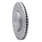 Dynamic Friction 2005-2024 Hyundai Sonata Front Left Drilled & Slotted Geoperformance Rotor by Dynamic Friction Company 830-03020L