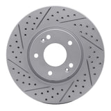 Dynamic Friction 2005-2024 Hyundai Sonata Front Left Drilled & Slotted Geoperformance Rotor by Dynamic Friction Company 830-03020L