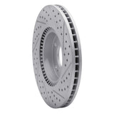 Dynamic Friction 2005-2024 Hyundai Sonata Front Left Drilled & Slotted Geoperformance Rotor by Dynamic Friction Company 830-03020L