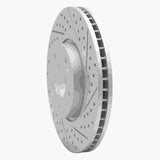 Dynamic Friction 2005-2024 Hyundai Veloster Front Right Drilled & Slotted Geoperformance Rotor by Dynamic Friction Company 830-03020R