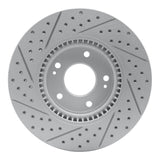 Dynamic Friction 2005-2024 Hyundai Veloster Front Right Drilled & Slotted Geoperformance Rotor by Dynamic Friction Company 830-03020R