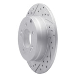 Dynamic Friction 2005-2020 Hyundai Azera Rear Left Drilled & Slotted Geoperformance Rotor by Dynamic Friction Company 830-03021L