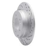 Dynamic Friction 2005-2020 Hyundai Tucson Rear Right Drilled & Slotted Geoperformance Rotor by Dynamic Friction Company 830-03021R
