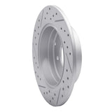 Dynamic Friction 2005-2020 Hyundai Tucson Rear Right Drilled & Slotted Geoperformance Rotor by Dynamic Friction Company 830-03021R