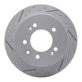 Dynamic Friction 2007-2010 Hyundai Elantra Rear Left Drilled & Slotted Geoperformance Rotor by Dynamic Friction Company 830-03024L