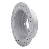 Dynamic Friction 2007-2010 Hyundai Elantra Rear Left Drilled & Slotted Geoperformance Rotor by Dynamic Friction Company 830-03024L