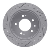 Dynamic Friction 2007-2010 Hyundai Elantra Rear Right Drilled & Slotted Geoperformance Rotor by Dynamic Friction Company 830-03024R