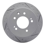 Dynamic Friction 2007-2010 Hyundai Elantra Rear Right Drilled & Slotted Geoperformance Rotor by Dynamic Friction Company 830-03024R