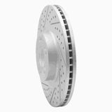 Dynamic Friction 2009-2014 Hyundai Genesis Sedan Front Left Drilled & Slotted Geoperformance Rotor by Dynamic Friction Company 830-03028L