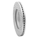 Dynamic Friction 2009-2014 Hyundai Genesis Sedan Front Left Drilled & Slotted Geoperformance Rotor by Dynamic Friction Company 830-03028L