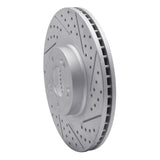 Dynamic Friction 2009-2014 Hyundai Genesis Sedan Front Right Drilled & Slotted Geoperformance Rotor by Dynamic Friction Company 830-03028R