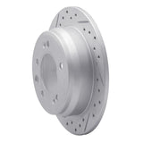 Dynamic Friction 2009-2016 Hyundai Tucson Rear Left Drilled & Slotted Geoperformance Rotor by Dynamic Friction Company 830-03029L