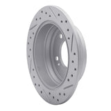Dynamic Friction 2009-2016 Hyundai Tucson Rear Left Drilled & Slotted Geoperformance Rotor by Dynamic Friction Company 830-03029L