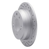 Dynamic Friction 2009-2016 Hyundai Elantra Rear Right Drilled & Slotted Geoperformance Rotor by Dynamic Friction Company 830-03029R