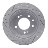 Dynamic Friction 2009-2016 Hyundai Elantra Rear Right Drilled & Slotted Geoperformance Rotor by Dynamic Friction Company 830-03029R