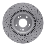 Dynamic Friction 2009-2011 Hyundai Genesis Sedan Front Left Drilled & Slotted Geoperformance Rotor by Dynamic Friction Company 830-03030L