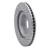 Dynamic Friction 2009-2011 Hyundai Genesis Sedan Front Left Drilled & Slotted Geoperformance Rotor by Dynamic Friction Company 830-03030L