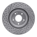 Dynamic Friction 2009-2011 Hyundai Genesis Sedan Front Right Drilled & Slotted Geoperformance Rotor by Dynamic Friction Company 830-03030R