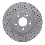 Dynamic Friction 2009-2011 Hyundai Genesis Sedan Front Right Drilled & Slotted Geoperformance Rotor by Dynamic Friction Company 830-03030R