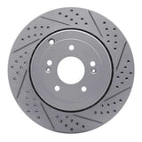 Dynamic Friction 2010-2016 Hyundai Genesis Coupe Rear Right Drilled & Slotted Geoperformance Rotor by Dynamic Friction Company 830-03031R