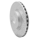 Dynamic Friction 2010-2016 Hyundai Genesis Coupe Front Left Drilled & Slotted Geoperformance Rotor by Dynamic Friction Company 830-03032L