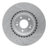 Dynamic Friction 2010-2016 Hyundai Genesis Coupe Front Left Drilled & Slotted Geoperformance Rotor by Dynamic Friction Company 830-03032L