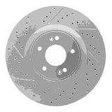 Dynamic Friction 2010-2016 Hyundai Genesis Coupe Front Left Drilled & Slotted Geoperformance Rotor by Dynamic Friction Company 830-03032L