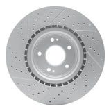 Dynamic Friction 2010-2016 Hyundai Genesis Coupe Front Right Drilled & Slotted Geoperformance Rotor by Dynamic Friction Company 830-03032R