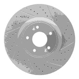 Dynamic Friction 2010-2016 Hyundai Genesis Coupe Front Right Drilled & Slotted Geoperformance Rotor by Dynamic Friction Company 830-03032R