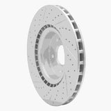 Dynamic Friction 2010-2016 Hyundai Genesis Coupe Front Right Drilled & Slotted Geoperformance Rotor by Dynamic Friction Company 830-03032R