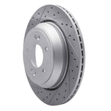 Dynamic Friction 2011-2017 Hyundai Equus Rear Left Drilled & Slotted Geoperformance Rotor by Dynamic Friction Company 830-03035L