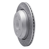Dynamic Friction 2011-2017 Hyundai Equus Rear Right Drilled & Slotted Geoperformance Rotor by Dynamic Friction Company 830-03035R