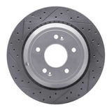 Dynamic Friction 2011-2017 Hyundai Equus Rear Right Drilled & Slotted Geoperformance Rotor by Dynamic Friction Company 830-03035R