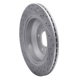 Dynamic Friction 2011-2017 Hyundai Equus Rear Right Drilled & Slotted Geoperformance Rotor by Dynamic Friction Company 830-03035R