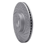 Dynamic Friction 2011-2017 Genesis G80 Front Right Drilled & Slotted Geoperformance Rotor by Dynamic Friction Company 830-03036R