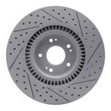 Dynamic Friction 2011-2017 Genesis G80 Front Right Drilled & Slotted Geoperformance Rotor by Dynamic Friction Company 830-03036R