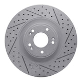 Dynamic Friction 2011-2017 Genesis G80 Front Right Drilled & Slotted Geoperformance Rotor by Dynamic Friction Company 830-03036R