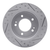 Dynamic Friction 2011-2026 Hyundai Elantra Coupe Rear Left Drilled & Slotted Geoperformance Rotor by Dynamic Friction Company 830-03037L