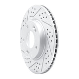 Dynamic Friction 2011-2026 Hyundai Venue Front Left Drilled & Slotted Geoperformance Rotor by Dynamic Friction Company 830-03038L