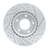 Dynamic Friction 2011-2026 Hyundai Venue Front Left Drilled & Slotted Geoperformance Rotor by Dynamic Friction Company 830-03038L