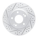 Dynamic Friction 2011-2026 Hyundai Venue Front Left Drilled & Slotted Geoperformance Rotor by Dynamic Friction Company 830-03038L