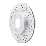 Dynamic Friction 2011-2026 Hyundai Elantra Coupe Front Right Drilled & Slotted Geoperformance Rotor by Dynamic Friction Company 830-03038R
