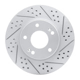 Dynamic Friction 2011-2026 Hyundai Elantra Coupe Front Right Drilled & Slotted Geoperformance Rotor by Dynamic Friction Company 830-03038R